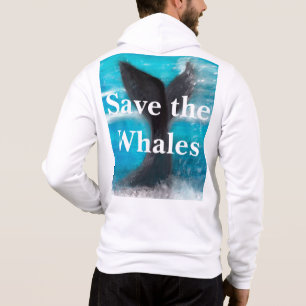 Sudadera La cola de una ballena - Salven a las ballenas bla