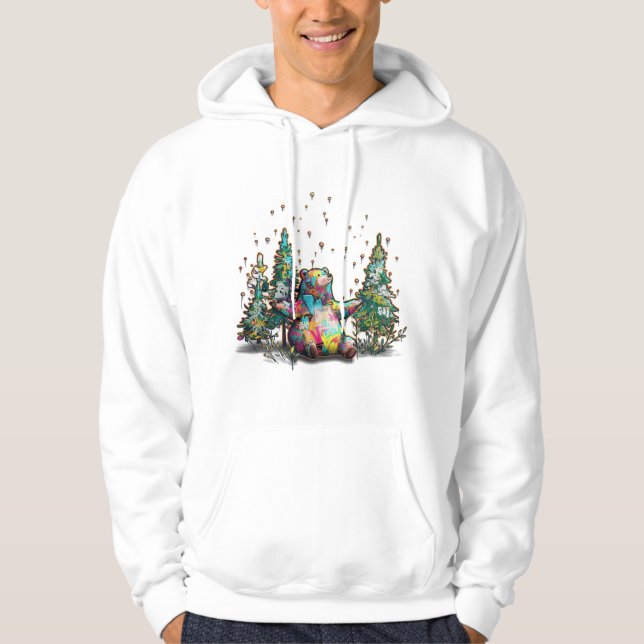 Sudadera La Colección "Concrete Dreamer": Gra 3D Abstracto (Anverso)