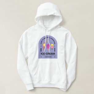 Sudadera La comida es mi crema de helado de lenguaje de amo