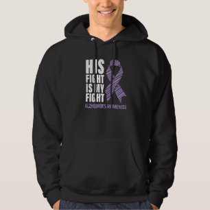 Sudadera La conciencia de Alzheimer sobre la cinta morada d