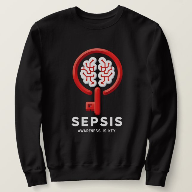 Sudadera La conciencia de la sepsis es un sudadero clave (Anverso del diseño)