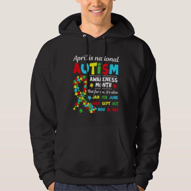 Sudadera La Conciencia Del Autismo En Abril Es Conciencia N (Anverso)