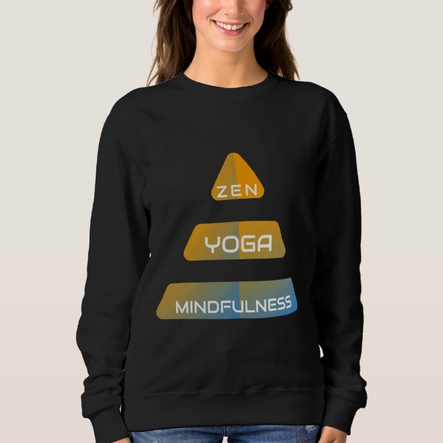 Sudadera La conciencia del Zen Yoga 2 (Anverso)
