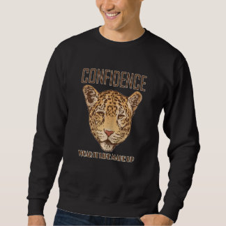 Sudadera La confianza lo usa como maquillaje animal salvaje