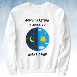 Sudadera La creación de Dios día y noche