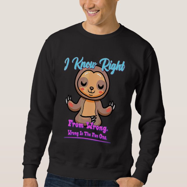 Sudadera La curiosa cita de Sarcasm de Wrong's (Anverso)