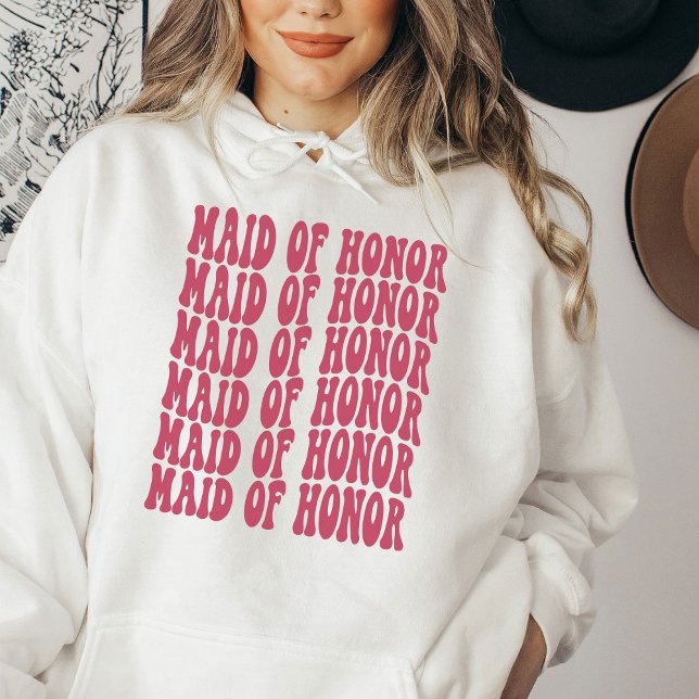 Sudadera La dama de honor Magenta, partido de novias que co (Subido por el creador)