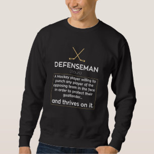 Sudadera La defensora de hockey sobre hielo Goaltender Goal
