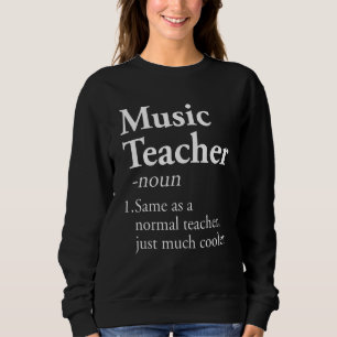 Sudadera La definición de profesor de música vuelve a la es