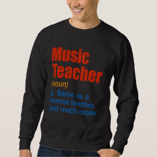 Sudadera La definición del profesor de música es divertida 