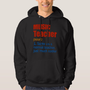 Sudadera La definición del profesor de música vuelve a la e