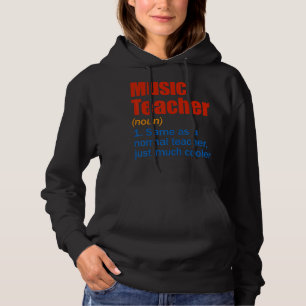 Sudadera La definición del profesor de música vuelve a la e