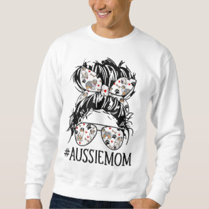 Sudadera La desordenada madre de un bollo de las mujeres, l