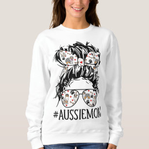 Sudadera La desordenada madre de un bollo de las mujeres, l