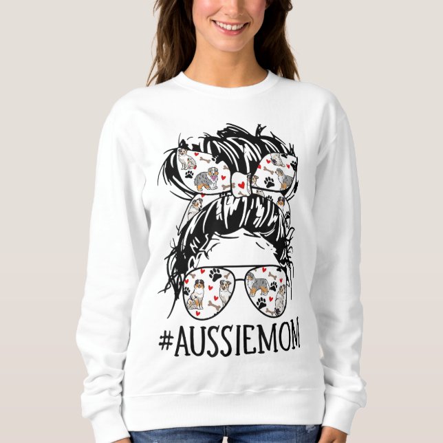 Sudadera La desordenada madre de un bollo de las mujeres, l (Anverso)