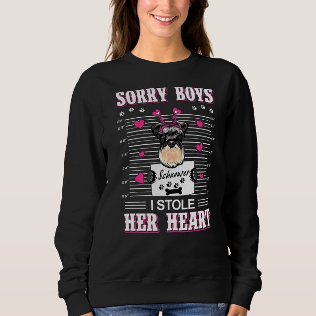 Sudadera La Día de San Valentín de Perro Schnauzer que le r (Anverso)