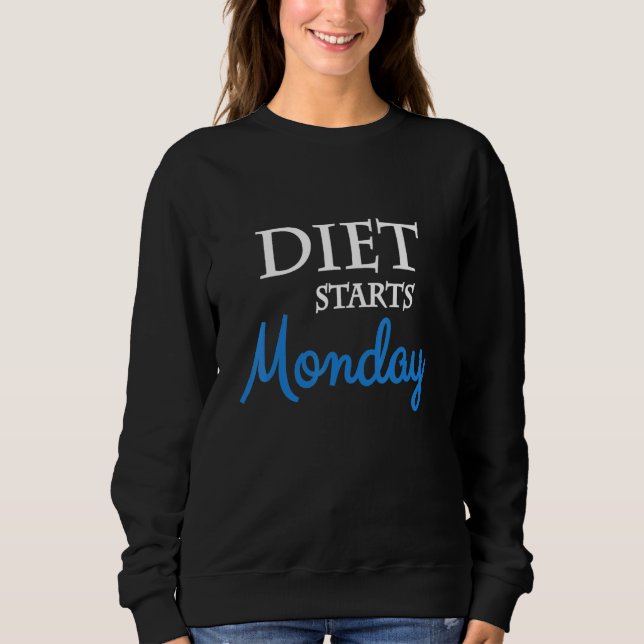Sudadera La dieta empieza el lunes (Anverso)