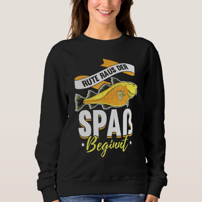 Sudadera La Diversión De La Pesca Empieza A Decir Fischer (Anverso)