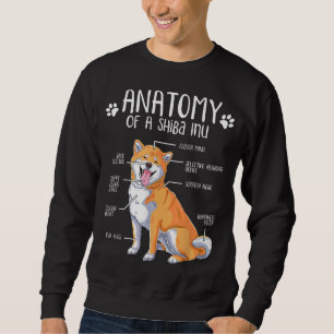Sudadera La divertida anatomía de Shiba Inu Perro Lover