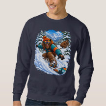 La divertida aventura de snowboarding de Bigfoot e