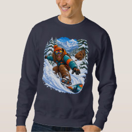 Sudadera La divertida aventura de snowboarding de Bigfoot e