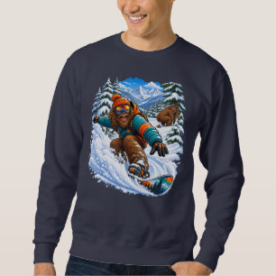 Sudadera La divertida aventura de snowboarding de Bigfoot e