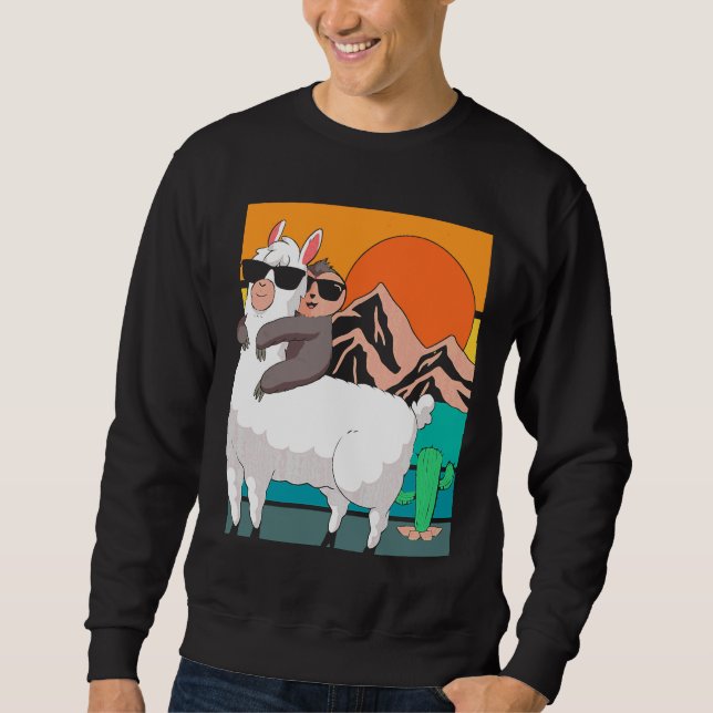Sudadera La divertida consigna que corre en la llama (Anverso)