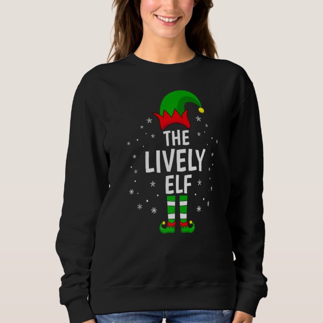 Sudadera La divertida navidad de la familia Elf en pareja (Anverso)