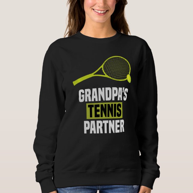 Sudadera La divertida partida de tenis del abuelo (Anverso)