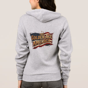 Sudadera La Edad de Oro de América - Vintage bandera de los