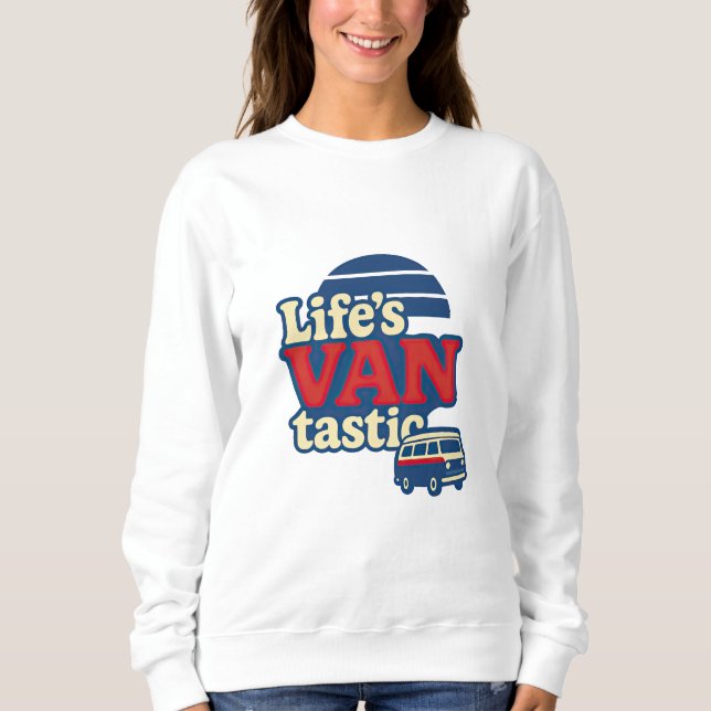 Sudadera La edición azul del VANtastic Red Cream de la vida (Anverso)