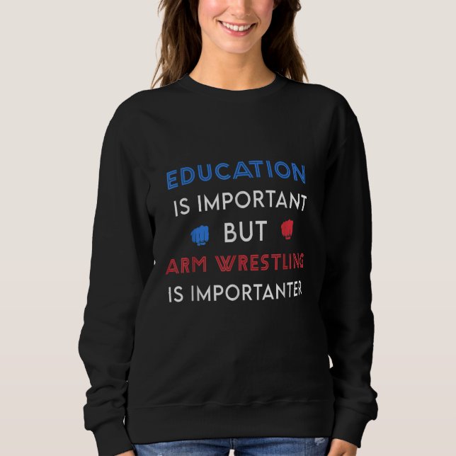 Sudadera La educación divertida es una importación pero Arm (Anverso)