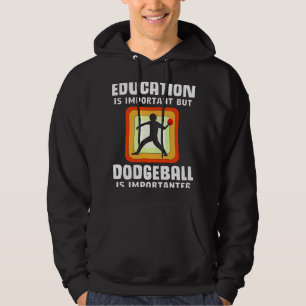 Sudadera La educación es importante para el béisbol