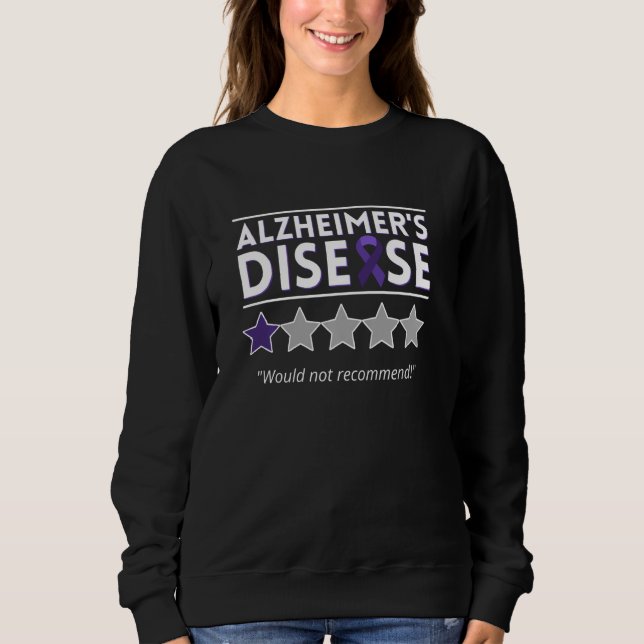 Sudadera La Enfermedad De Alzheimer No Recomienda Concienci (Anverso)