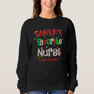 Sudadera La enfermera favorita de Santa Luces de Navidad Go