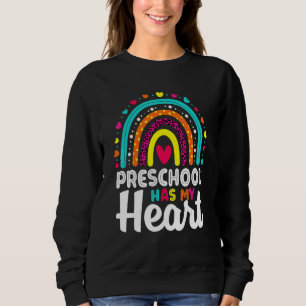 Sudadera La escuela preescolar Cute Boho Rainbow tiene mi p