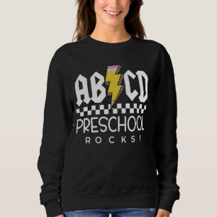 Sudadera La escuela preescolar de ABCD vuelve al primer día
