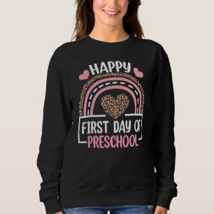 Sudadera La Escuela Preescolar De Nuevo A La Escuela Feliz 