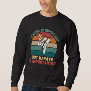 Sudadera La Escuela Retro Sloth es importante El Karate es