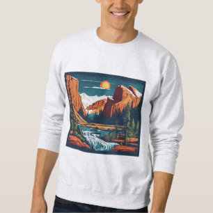 Sudadera La esencia de la naturaleza: paisaje negro y blanc