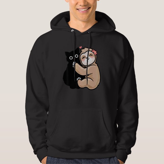 Sudadera La esloga del gato lindo ama a los Chicas gitanos  (Anverso)