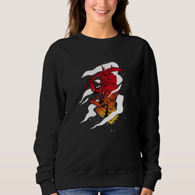 Sudadera La espada Samurai Samurai de Japón (Anverso)