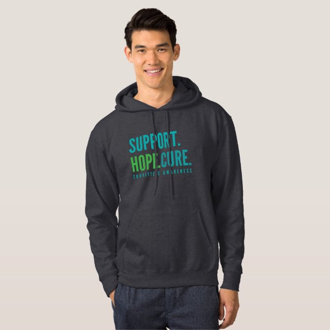 Sudadera la esperanza de apoyo de tourette cura Pullover Ho (Anverso completo)