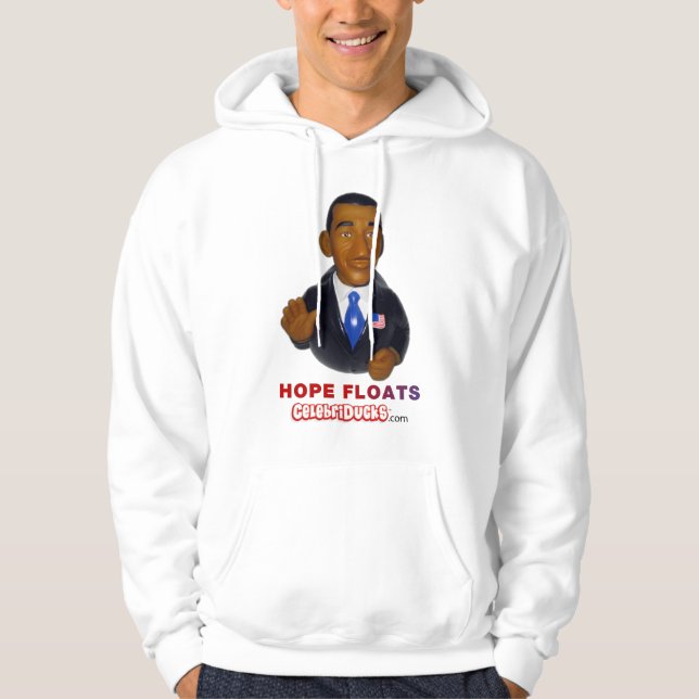 Sudadera La esperanza de Barack Obama flota el pato de goma (Anverso)