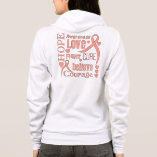 Sudadera La esperanza del cáncer endometrial redacta el