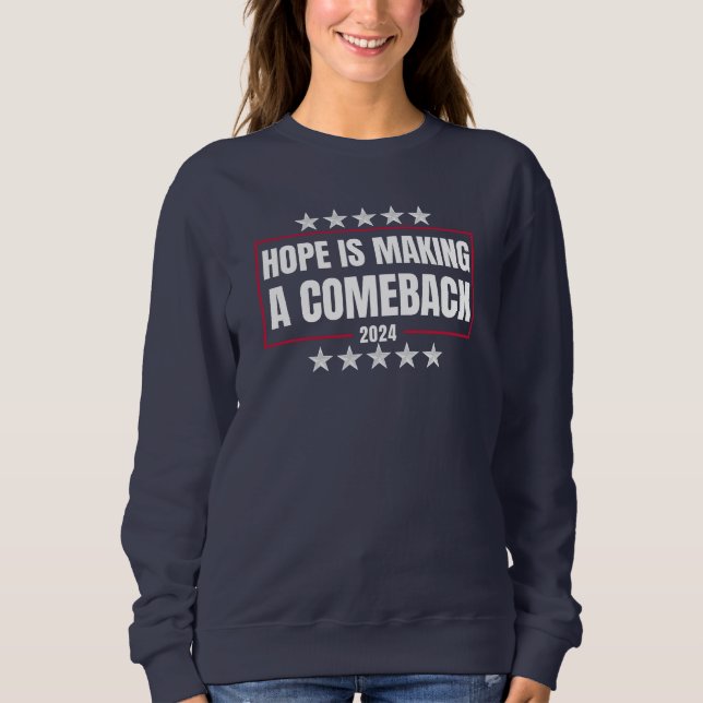 Sudadera La esperanza está regresando, Harris Walz 2024 (Anverso)
