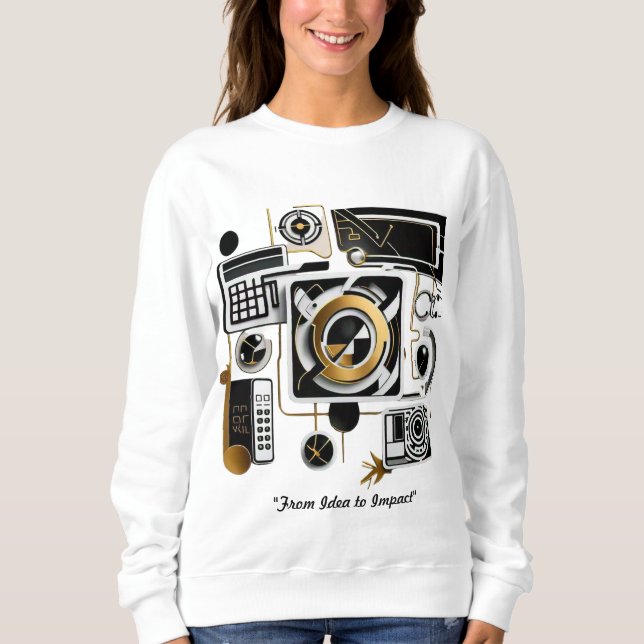 Sudadera "La evolución tecnológica develada" (Anverso)