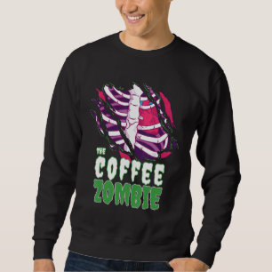 Sudadera La familia Coffee Zombie Funny Halloween Mamáes Zo
