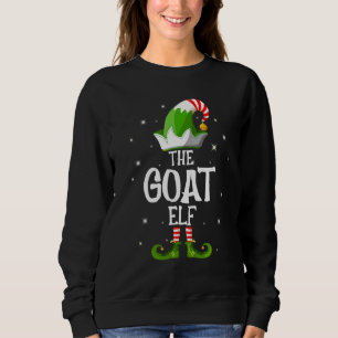 Sudadera La familia de elfos cabra grupo coincidente Navida