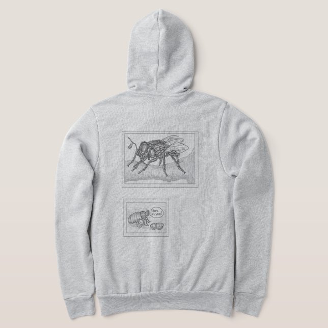 Sudadera La familia de la mosca (Distribución Reverso )